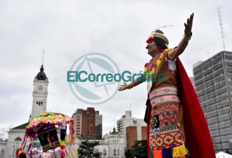 Inti Raymi, Se realizó la celebración del Año Nuevo Andino en Plaza Moreno 3