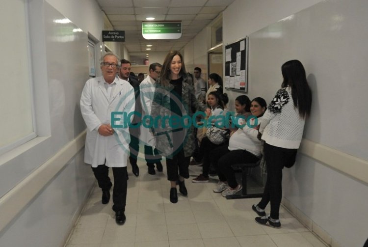 En Ezeiza la gobernadora Vidal pasó por centros de salud