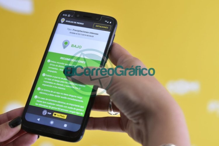 Garro presentó la APP ‘Clima MLP’ Garro presentó la APP ‘Clima MLP’