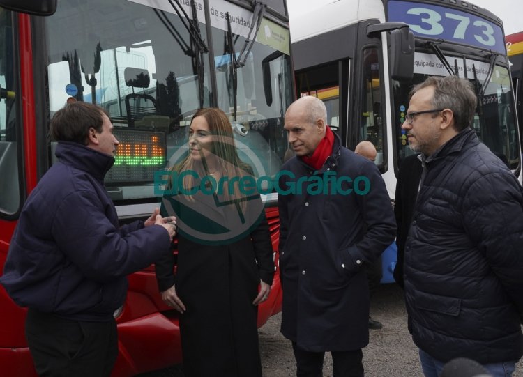 Vidal y Larreta presentaron dispositivos de seguridad para colectivos