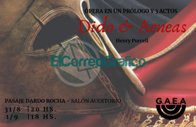 Con 50 artistas en escena y entrada gratuita se presentará la ópera “Dido & Aeneas” Con 50 artistas en escena y entrada gratuita se presentará la ópera “Dido & Aeneas”