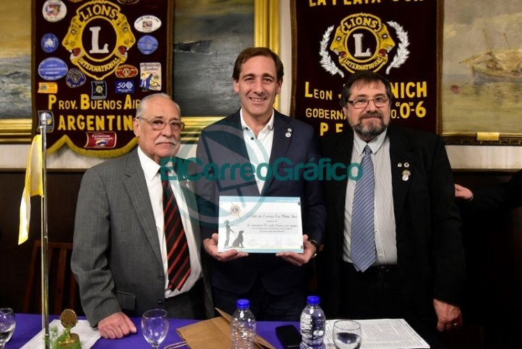 Garro celebró el 50º aniversario del Club de Leones y recibió un reconocimiento de sus voluntarios