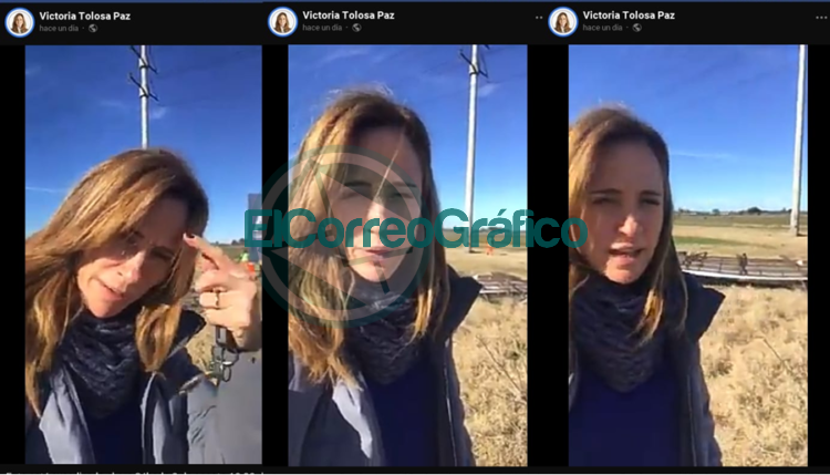 "Se hace la vístima": Tolosa Paz colocó en la autopista carteles en zona ilegal y acusó a Vidal de "campaña sucia"