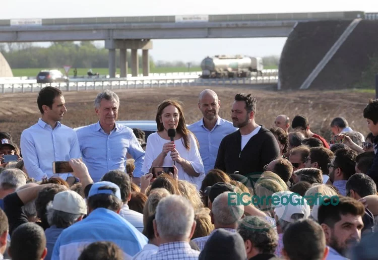 Inauguración de tres tramos de la autopista de la Ruta Nacional 7 en Junín Inauguración de tres tramos de la autopista de la Ruta Nacional 7 en Junín