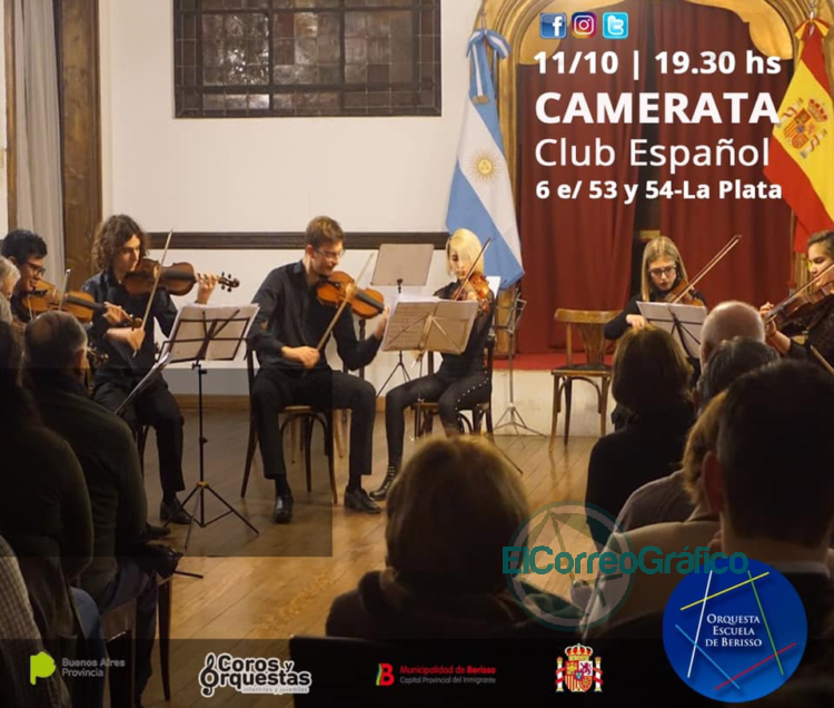 La Orquesta Escuela de Berisso se presenta en el Club Español