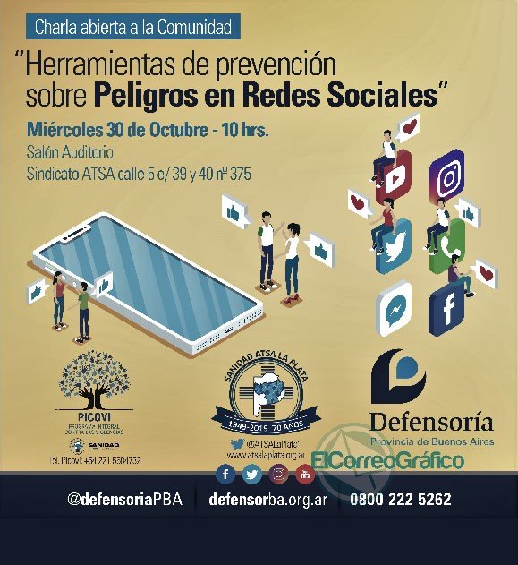 Taller sobre los peligros en las redes sociales en el Sindicato de Sanidad