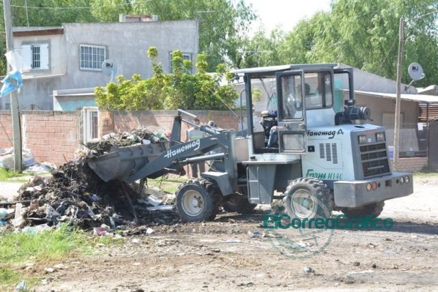 Trabajos de erradicación de basurales en Barrio Obrero