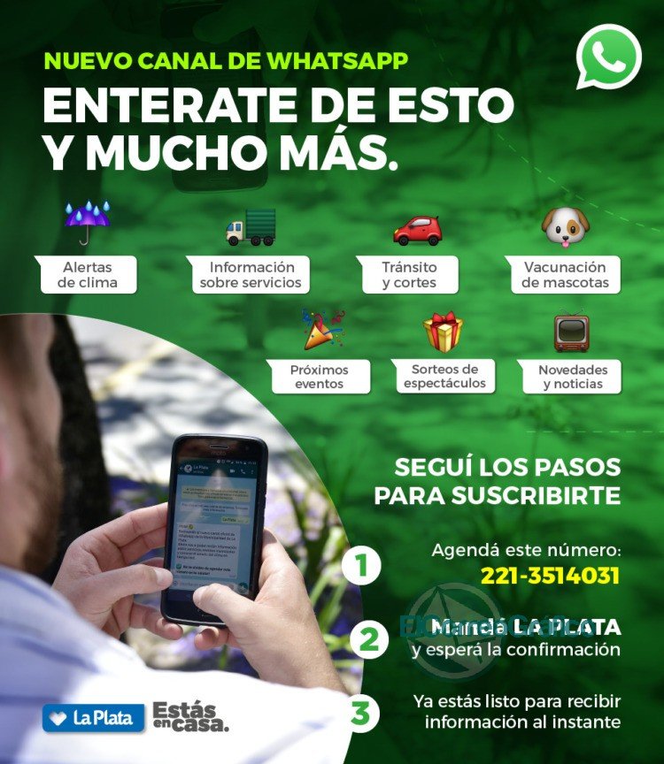 Más de 5 mil vecinos ya reciben información oficial del Municipio a través del WhatsApp