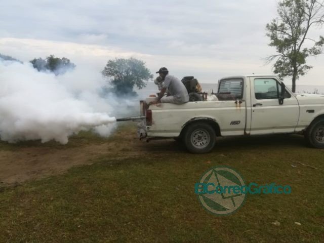 Tareas de limpieza, desmalezamiento y fumigación en La Balandra Tareas de limpieza, desmalezamiento y fumigación en La Balandra