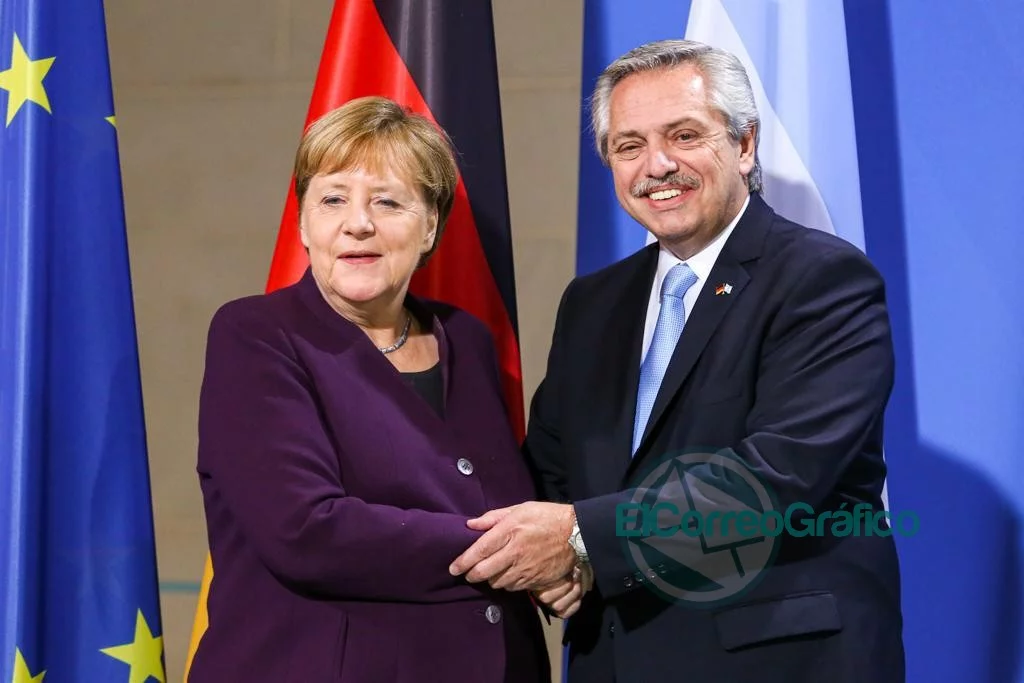 Fernández se reunió con la canciller alemana, Angela Merkel