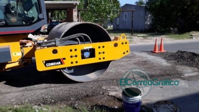 Trabajos de bacheos en esquina de 17 y 156 y en calle 18 y 162