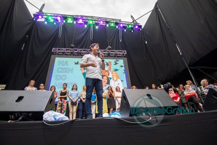 Axel Kicillof en el #8M: “Vamos a convertir las luchas de las mujeres en políticas de Estado”