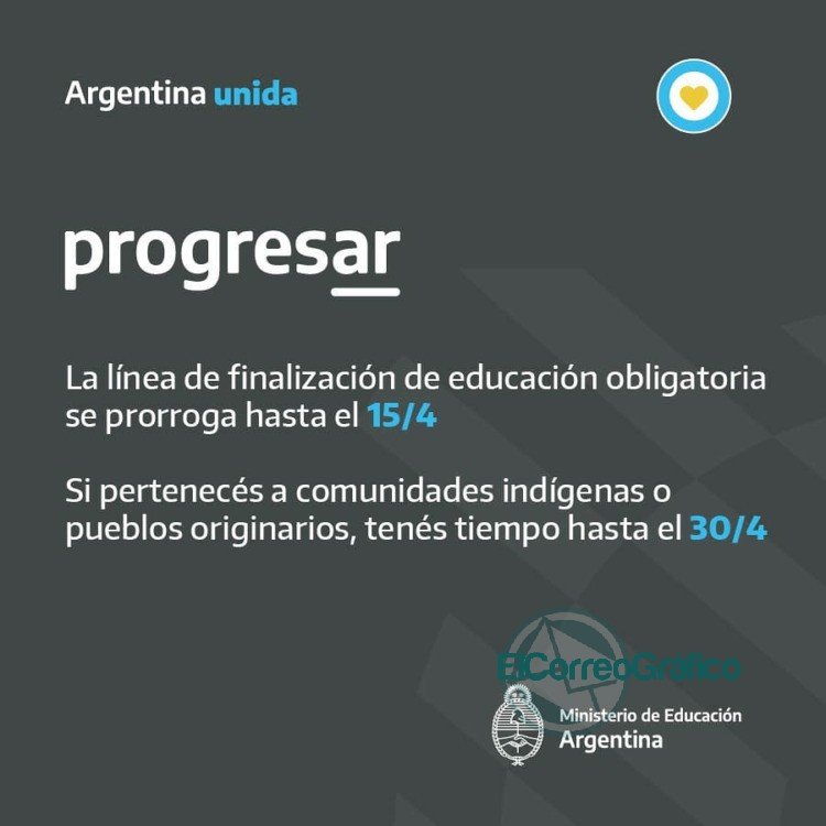 Se extiende el plazo de inscripción al Programa Progresar