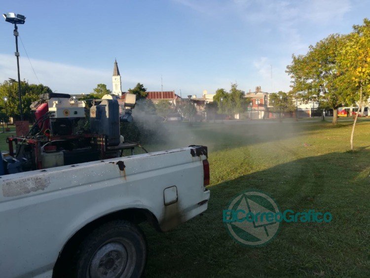 Siguen las tareas de fumigación en Berisso