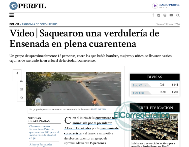 Confuso momento en Ensenada: ¿fue saqueo o fue hurto? Confuso momento en Ensenada: ¿fue saqueo o fue hurto?