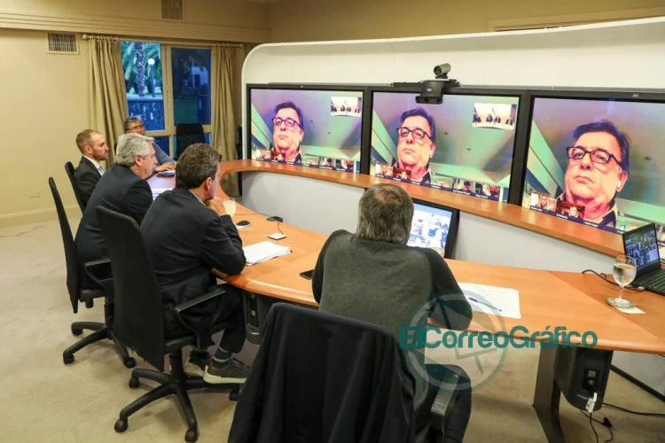 El Presidente mantuvo una videoconferencia con los jefes de los bloques de Diputados
