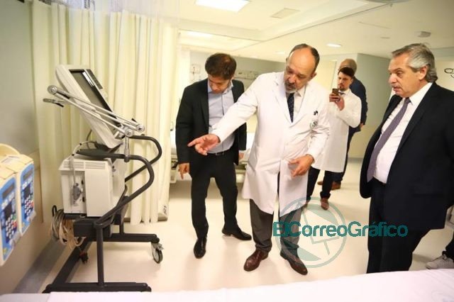 Fernández, Kicillof y Moyano pusieron en marcha el Sanatorio Antártida