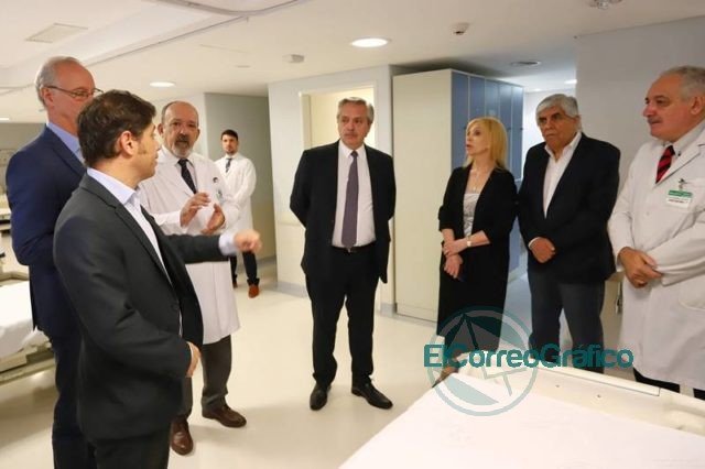 Fernández, Kicillof y Moyano pusieron en marcha el Sanatorio Antártida