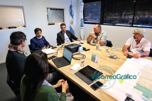Kicillof visitó los comités de emergencia de Vicente López y San Isidro