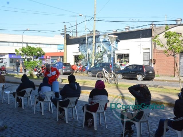 Nuevo operativo de prevención e higiene en el Banco Provincia