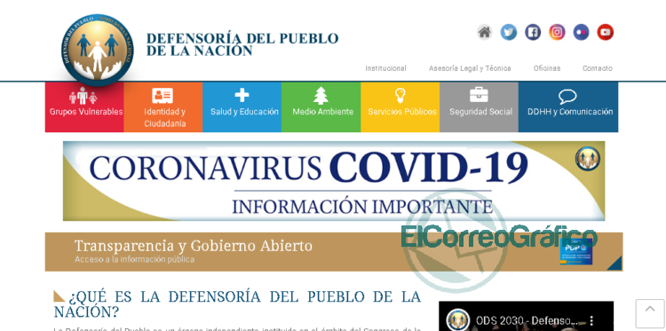 La Defensoría del Pueblo de la Nación publicó las principales normas sobre el Coronavirus en explicación clara