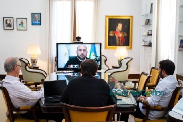 Videoconferencia de Kicillof con intendentes oficialistas