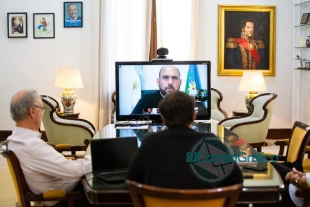Videoconferencia de Kicillof con intendentes oficialistas