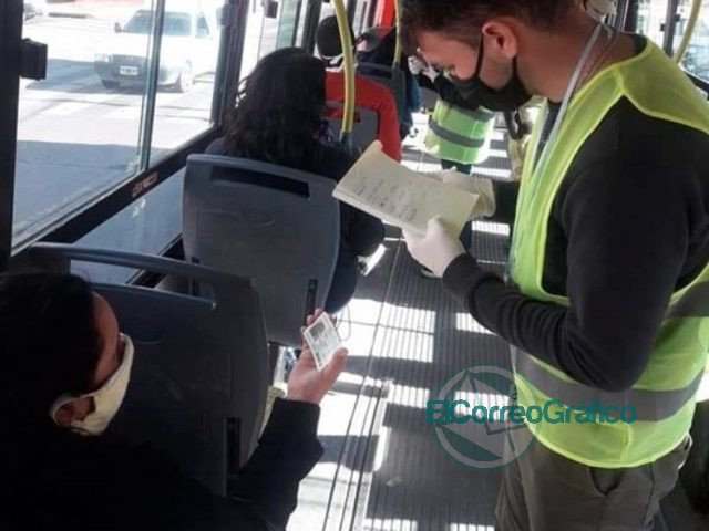 Continúan los controles en el transporte público
