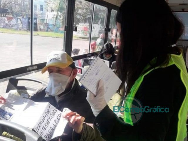 Continúan los controles en el transporte público