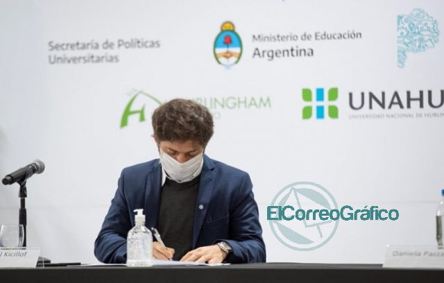Kicillof en Hurlingham: “Ante la pandemia, hay un Estado que jerarquiza la educación”