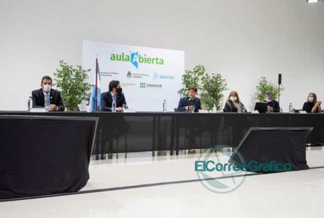 Kicillof en Hurlingham: “Ante la pandemia, hay un Estado que jerarquiza la educación”