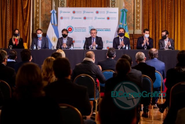 Kicillof presentó junto a Alberto Fernández un plan de obras de infraestructura para los municipios de la Provincia