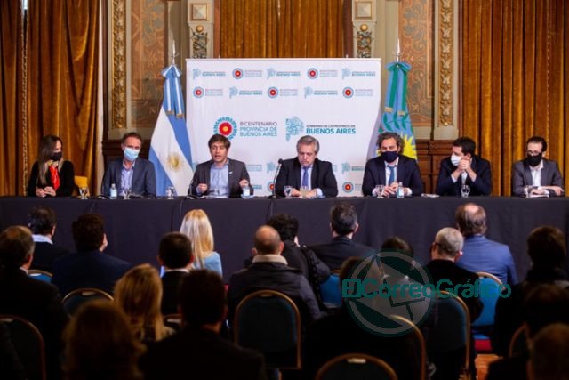 Kicillof presentó junto a Alberto Fernández un plan de obras de infraestructura para los municipios de la Provincia