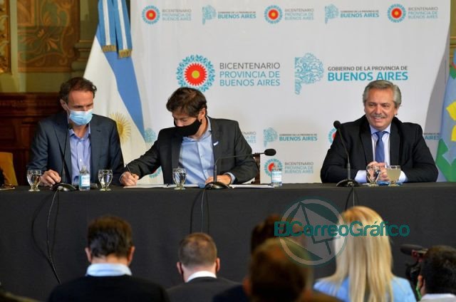 Kicillof presentó junto a Alberto Fernández un plan de obras de infraestructura para los municipios de la Provincia