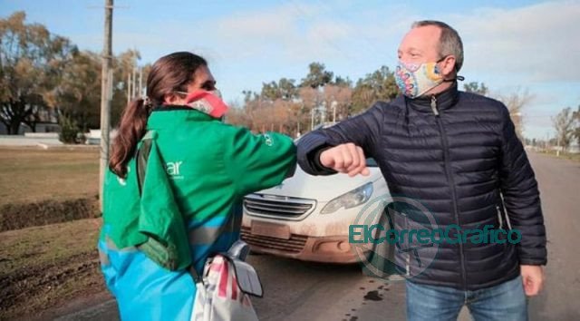 Cañuelas: Sabbatella y Fassi participaron de un operativo sociosanitario