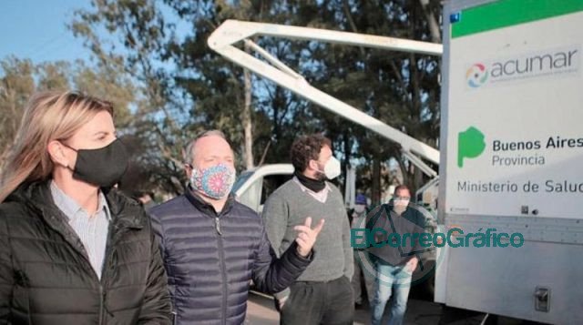 Cañuelas: Sabbatella y Fassi participaron de un operativo sociosanitario