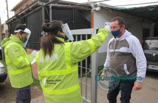 Controles sintomáticos a más de 20 mil vecinos de barrios populares platenses