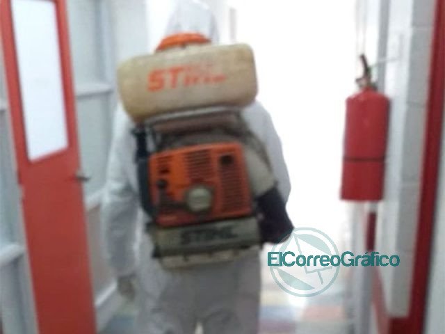 Desinfección es distintos espacios de Berisso