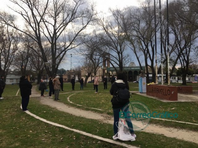 El Foro de Seguridad homenajeó a Belgrano en su plaza homónima en Villa Argüello