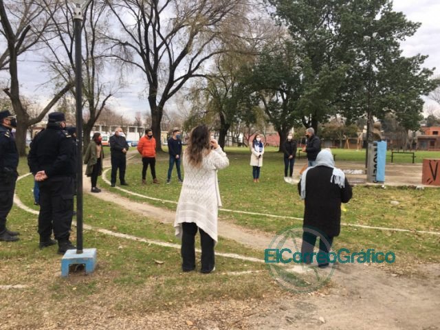 El Foro de Seguridad homenajeó a Belgrano en su plaza homónima en Villa Argüello