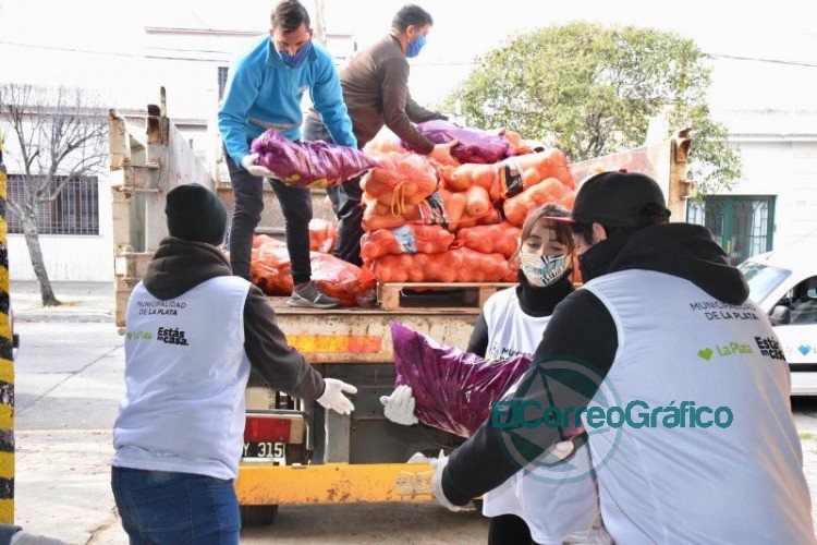 Entregarán 1.800 kilos de verdura donada por el Mercado Regional