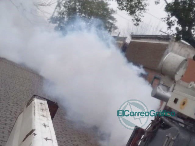 Fumigación en el Barrio El Carmen y calle Nueva York