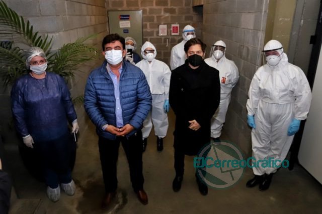 Kicillof paseó por el centro de aislamiento para casos sospechosos de González Catán