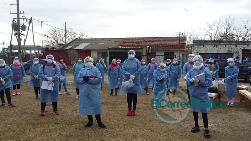 Operativo de detección de casos sospechosos de COVID-19 en el Barrio Obrero