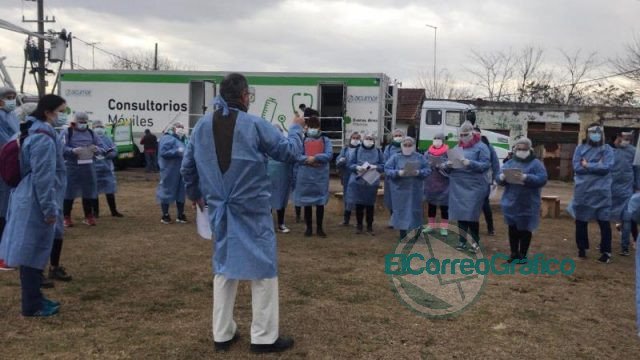 Operativo de detección de casos sospechosos de COVID-19 en el Barrio Obrero