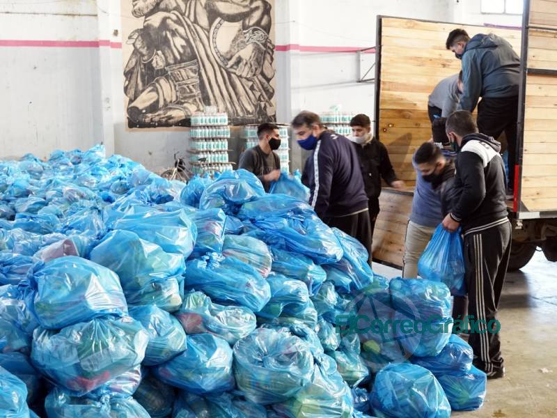 Entrega de alimentos del Servicio Alimentario Escolar