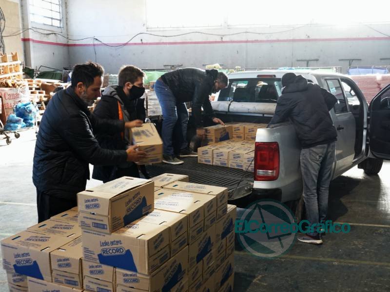 Entrega de alimentos del Servicio Alimentario Escolar