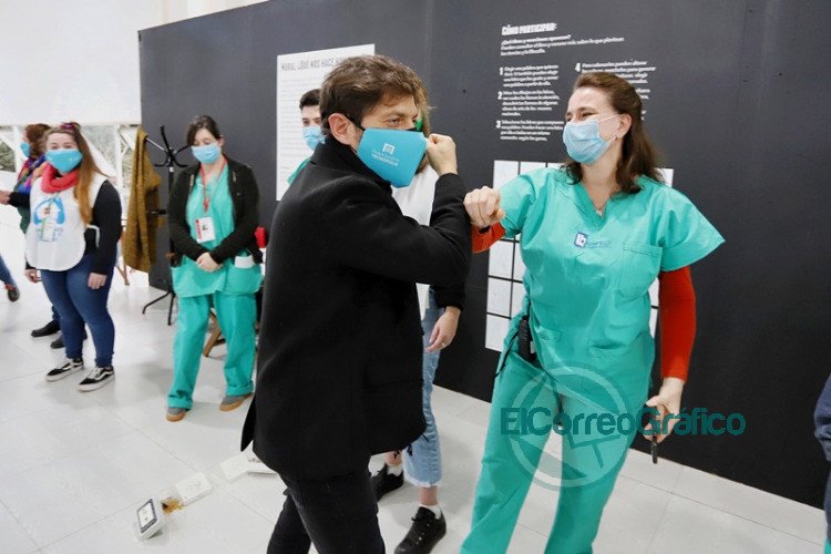 Kicillof presentó un programa para la atención de pacientes leves de COVID en albergues extrahospitalarios