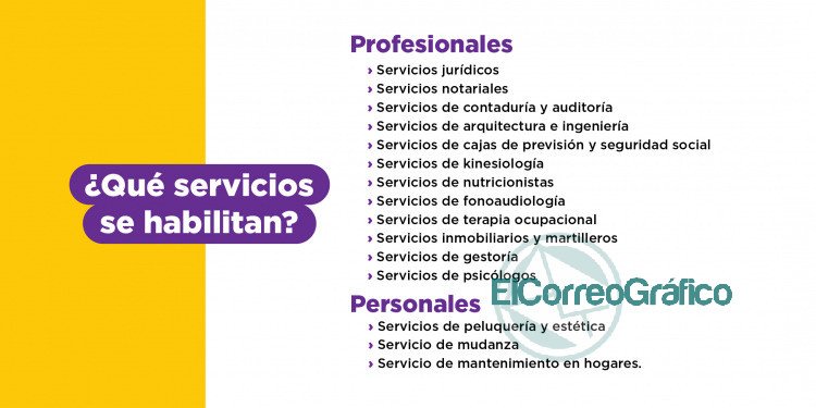 Retomaron su actividad los servicios personales y profesionales Retomaron su actividad los servicios personales y profesionales
