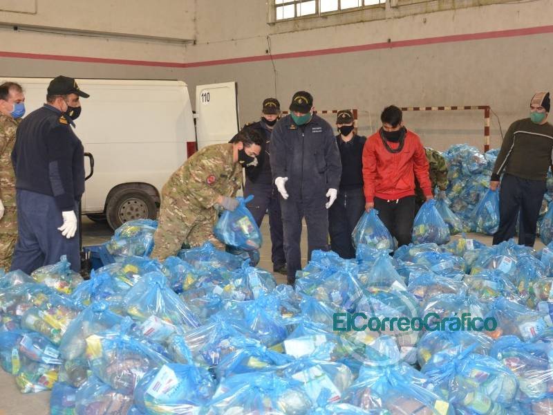 Entrega de los alimentos del SAE